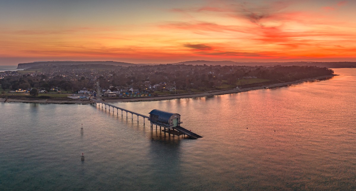 Bembridge Lifeboat Station During Sunset